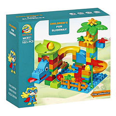 Juego Bloques Construccion Tobogan De Pelotas Didactico 102p