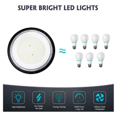 Foco Led Industrial 100w Plafon 6500k Techo Luz Fria 120g