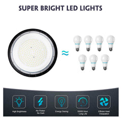 Foco Plafón Led 150w Ip65 Industrial 6500k Campana Luz Fría
