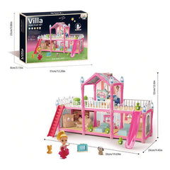 Casa De Muñecas Infantil Mascotas Muebles De 115pcs