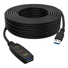 Cable Usb Activo 3.0 Extensión 5 Metros Macho A Hembra Led