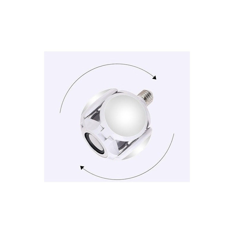 Ampolleta Parlante Bluetooth 4 Aspas Pelota Led Plegable