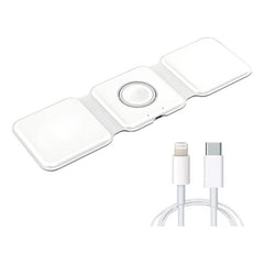 Cargador Inalámbrico Rapido Magnetico 3 En 1 Telefono Reloj
