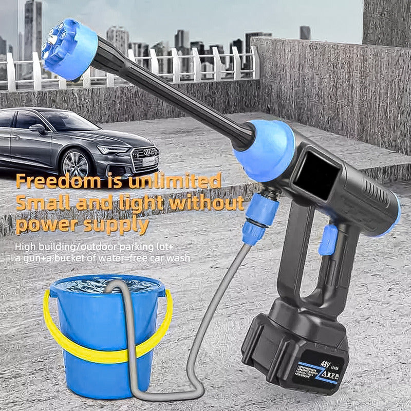 Hidrolavadora Inalámbrica Auto 1700w Recargable 48v Portatil