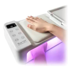 Lampara De Uñas Secadora Led De 350w Tactil Con Posa Mano