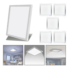 6 Foco Panel Led 48w 60x60cm Sobrepuesto Frio B. Blanco