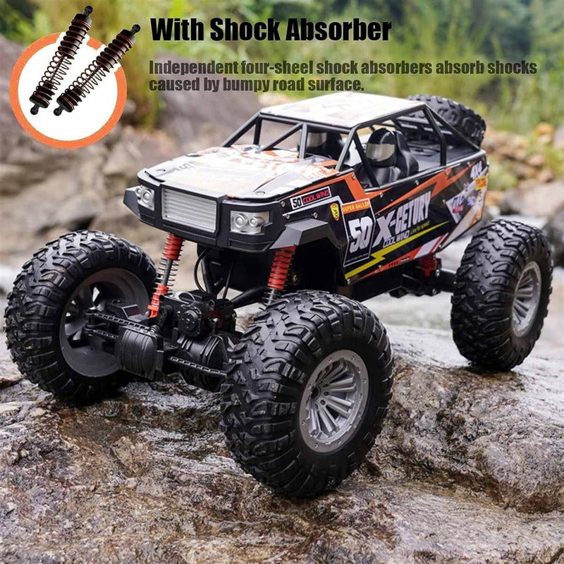 Auto A Control Remoto Todoterreno 4x4 Suspensión Velocidad 50cm