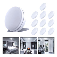 10 Foco Plafon Frameless Led Techo Sobrepuesto 36w Luz Fria