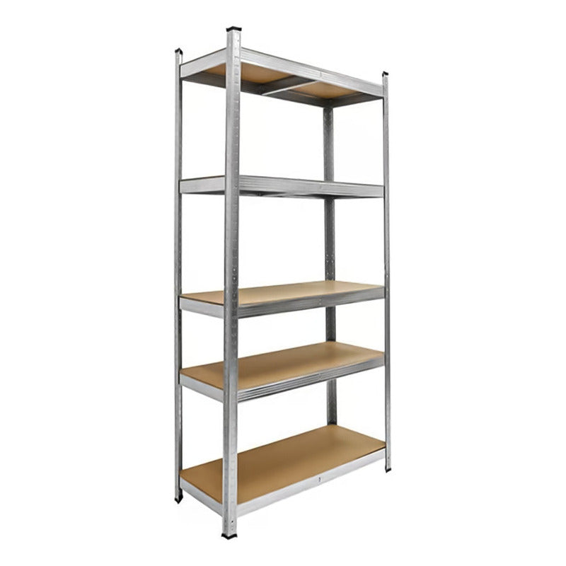 2 Estantes Rack Metalico 180x90x40 Oficina Organizador Plateado