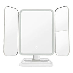 Espejo Maquillaje Profesional 22 Led Aumento Plegable Grande