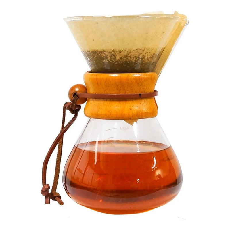 Cafetera Tipo Chemex Pour Over Por Goteo 400ml Para Verter