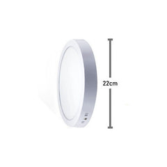 Foco Panel Led Plafon Sobrepuesto Redondo 18w Luz Blancofria