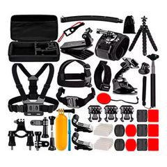 Kit Maleta Gopro Accesorios Para Camara Deportiva 50 Piezas