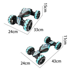 Auto Articulado a Control Remoto Ruedas Con Lanza Humo Muñeca Grande 45cm