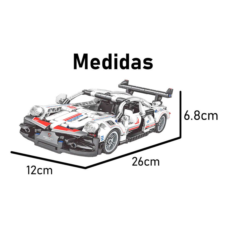 Auto Bloques De Construccion Porsche 911 Technic 492 Pcs