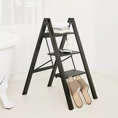 Escalera Taburete Carbono Plegable 2 Escalones 65cm Multiuso