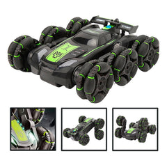 Auto De Acrobacia Rc Stunt Car 6 Ruedas Luz Sonido 2.4ghz