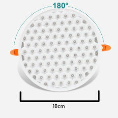 Foco Led Embutido Redondo Panel Luz Fría Blanco Abeja 9w