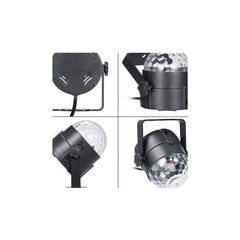 Bola Disco Led Rgb Rítmica Giratoria Luces Para Fiesta