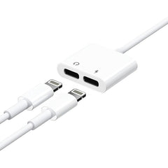 Adaptador Audio Y Carga Lightning Compatible Con iPhone
