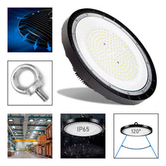Foco Plafón Led 200w Ip65 Industrial 6500k Campana Luz Fría
