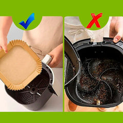 100 Forro Freidora Airfryer Papel Antiadherente Desechable C