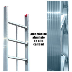 Escalera Magica Plegable Slim 7 Escalones Fold A Step 2.4mts