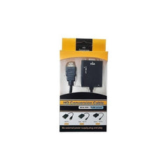 Adaptador Hdmi A Vga Audio 1080p Full Hd Con Cable Auxiliar