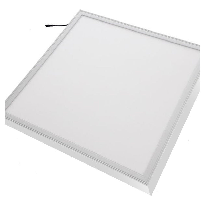 3 Foco Panel Led 48w 60x60cm Sobrepuesto Frio B. Blanco