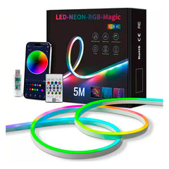 Cinta Tira Luz Led Rgb Neon Flex Bluetooth Usb 5 metros Con Control