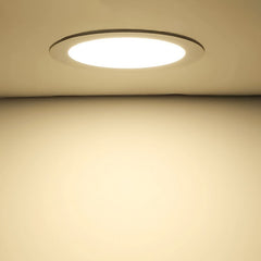 Foco Panel Plafon Led Embutido Redondo 18w Luz Blanca Calida