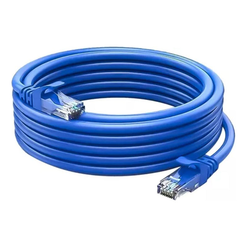Cable De Red Cat6 Lan 30 Metros Alta Transferencia De Datos