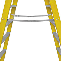 Escalera Fibra De Vidrio Industrial 2.4mts 8 Peldaños 150kg