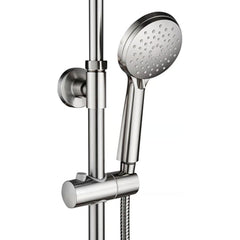 Columna De Ducha Acero Inoxidable Redondo 2 Salidas De Agua