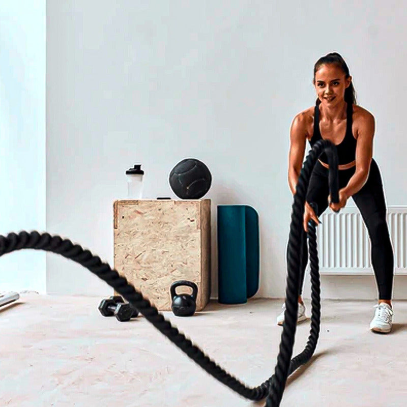 Cuerda Crossfit Battle Rope Correa 9 Metros X 38 Milimetros