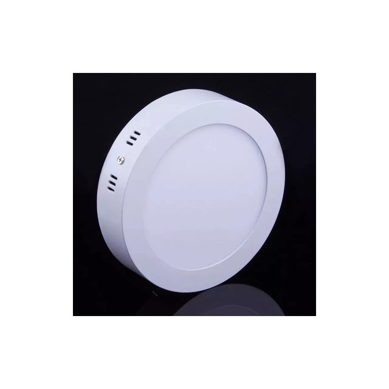 Foco Panel Led Plafon Sobrepuesto Redondo 18w Luz Blancofria