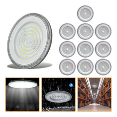 10 Foco Plafon 400w Ip65 Industrial Techo Campana Luz Fría