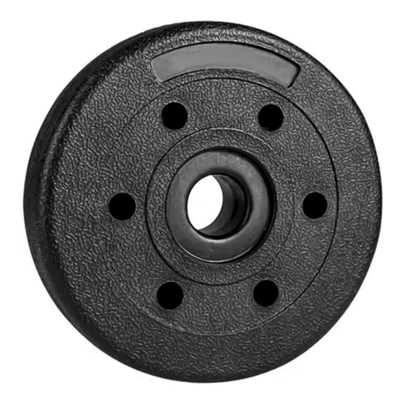 Disco Preolímpico Pesas Pvc 15kg Entrenamiento Boomfit