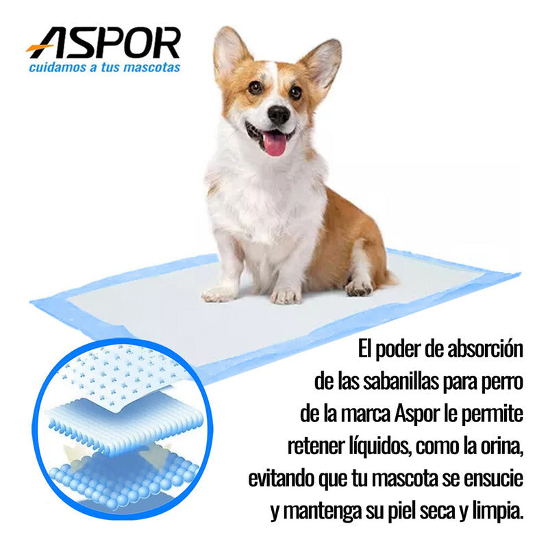 80 Pañales Tipo Sabanillas Mascotas Perros 60x60cm Lavanda