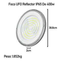 3 Foco Plafon 400w Ip65 Industrial Techo Campana Luz Fría