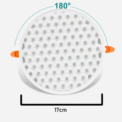 Foco Led Embutido Redondo Panel Luz Fría Blanco Abeja 24w