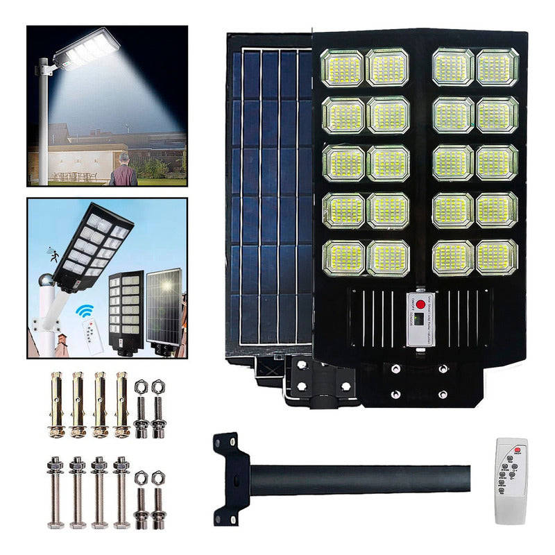 Foco Poste Solar Led 1000w Ip67 Exterior Alta Potencia C/r