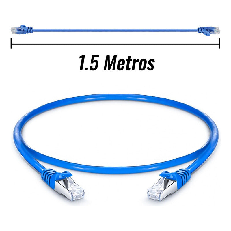 Cable De Red Cat6 Lan 1.5 Metros Rj45 Utp