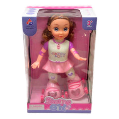 Juguete De Simulacion Muñeca Patinadora Electrica Con Luces