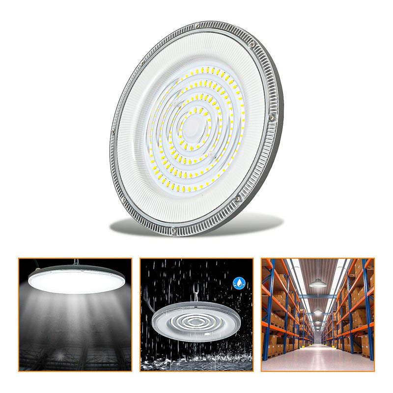 Foco Plafon 400w Ip65 Industrial Techo Campana Luz Fría