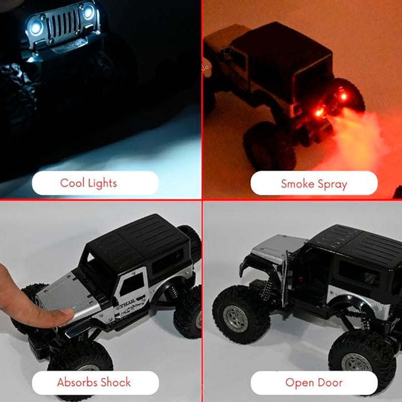 Auto Control Remoto Jeep Cross Country 2.4ghz Humo Y Luces