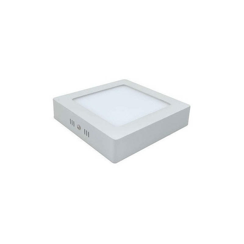 Foco Panel Led Plafon Sobrepuesto Cuadrado 18w Blanca Fria