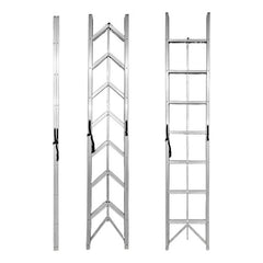 Escalera Magica Plegable Slim 7 Escalones Fold A Step 2.4mts