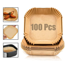 100 Forro Freidora Airfryer Papel Antiadherente Desechable C