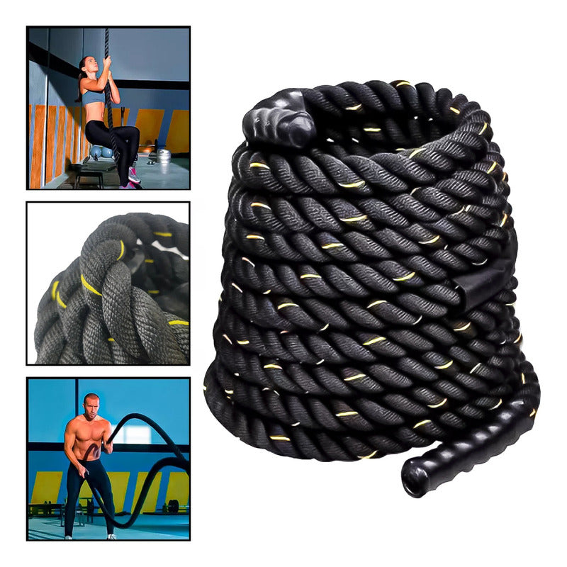 Cuerda Crossfit Battle Rope Correa 12 Metros X 38 Milimetros